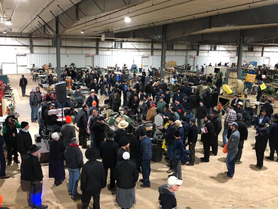 A busy morning in the auction ring